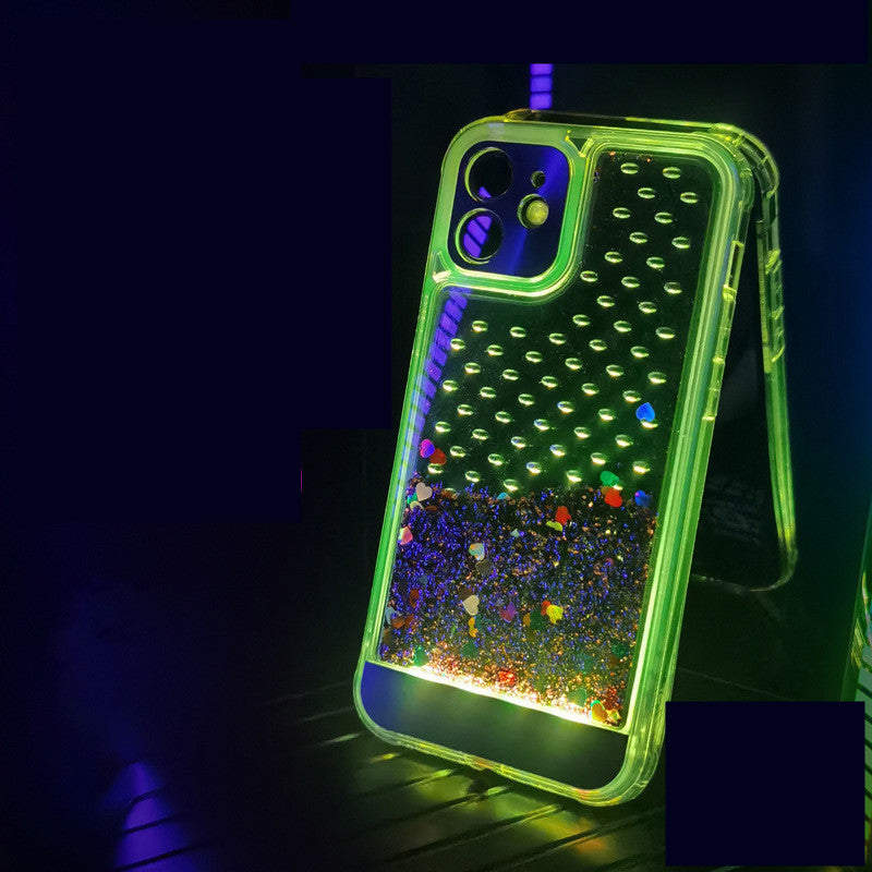 Quicksand Glitter Luminous Transparent Colorful Mobile Phone Case