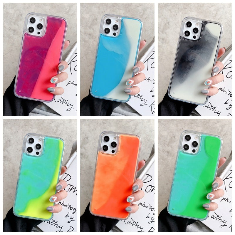 Candy Luminous Quicksand Mobile Phone Case