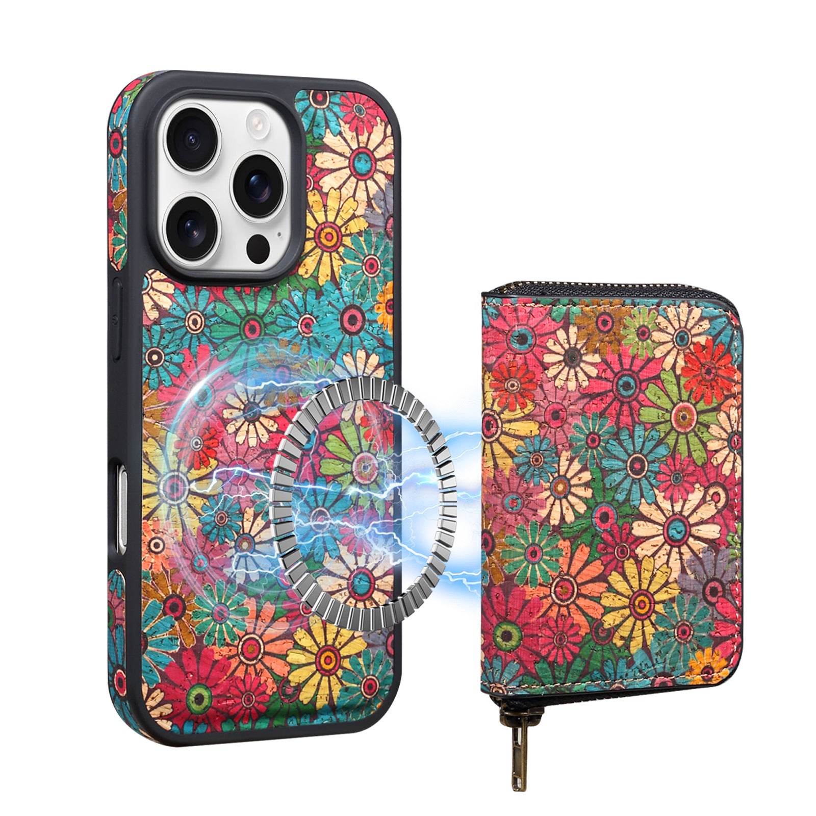 Huanyu Magnetic Anti-Apple 17 Anti Theft Zipper Bag 16 Phone Case