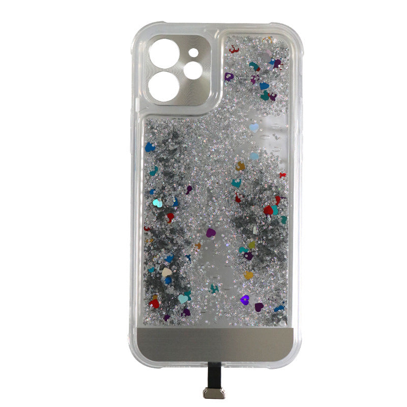 Quicksand Glitter Luminous Transparent Colorful Mobile Phone Case