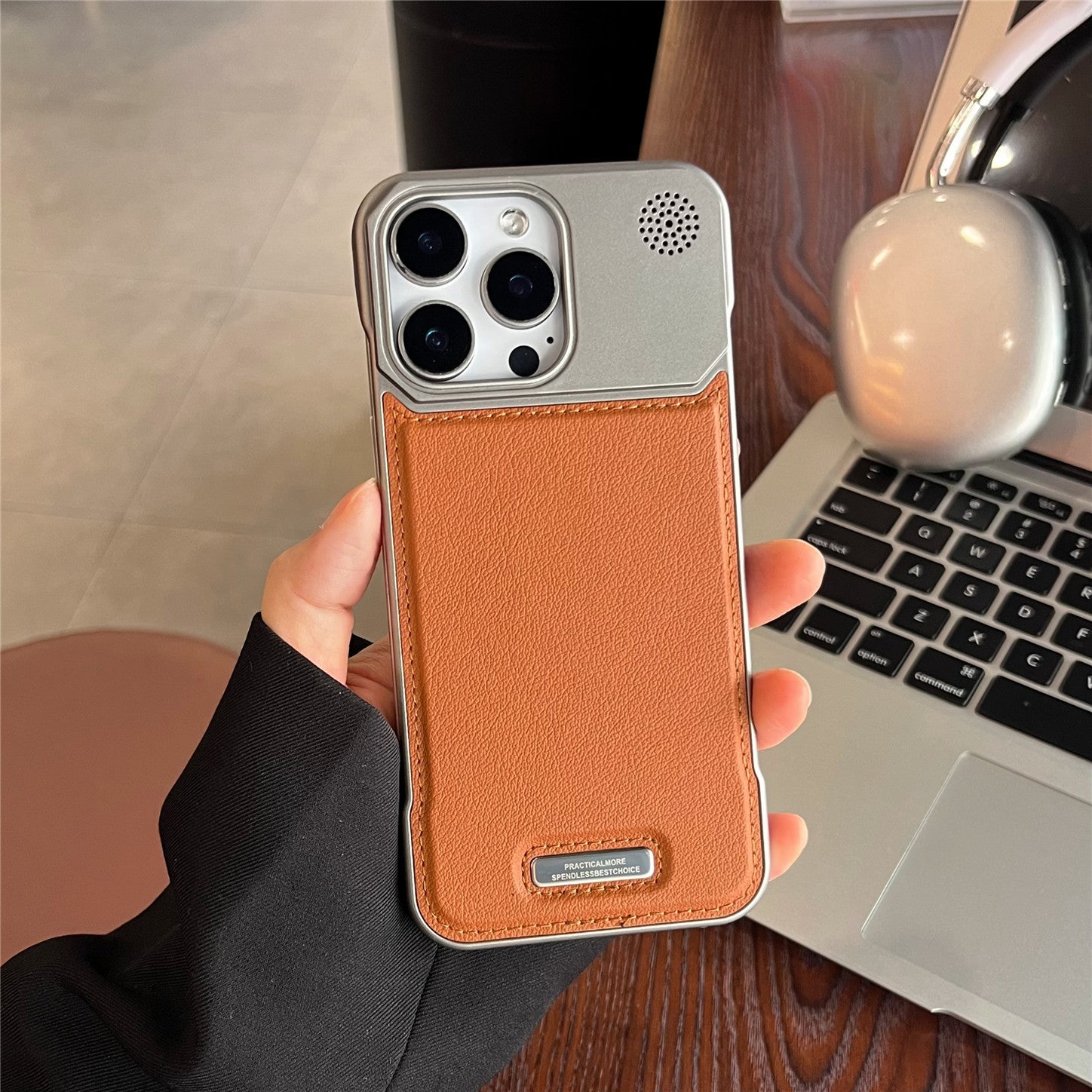 Aromatherapy Leather Magnetic Phone Case 17 High-grade Frameless Hard Protective Case
