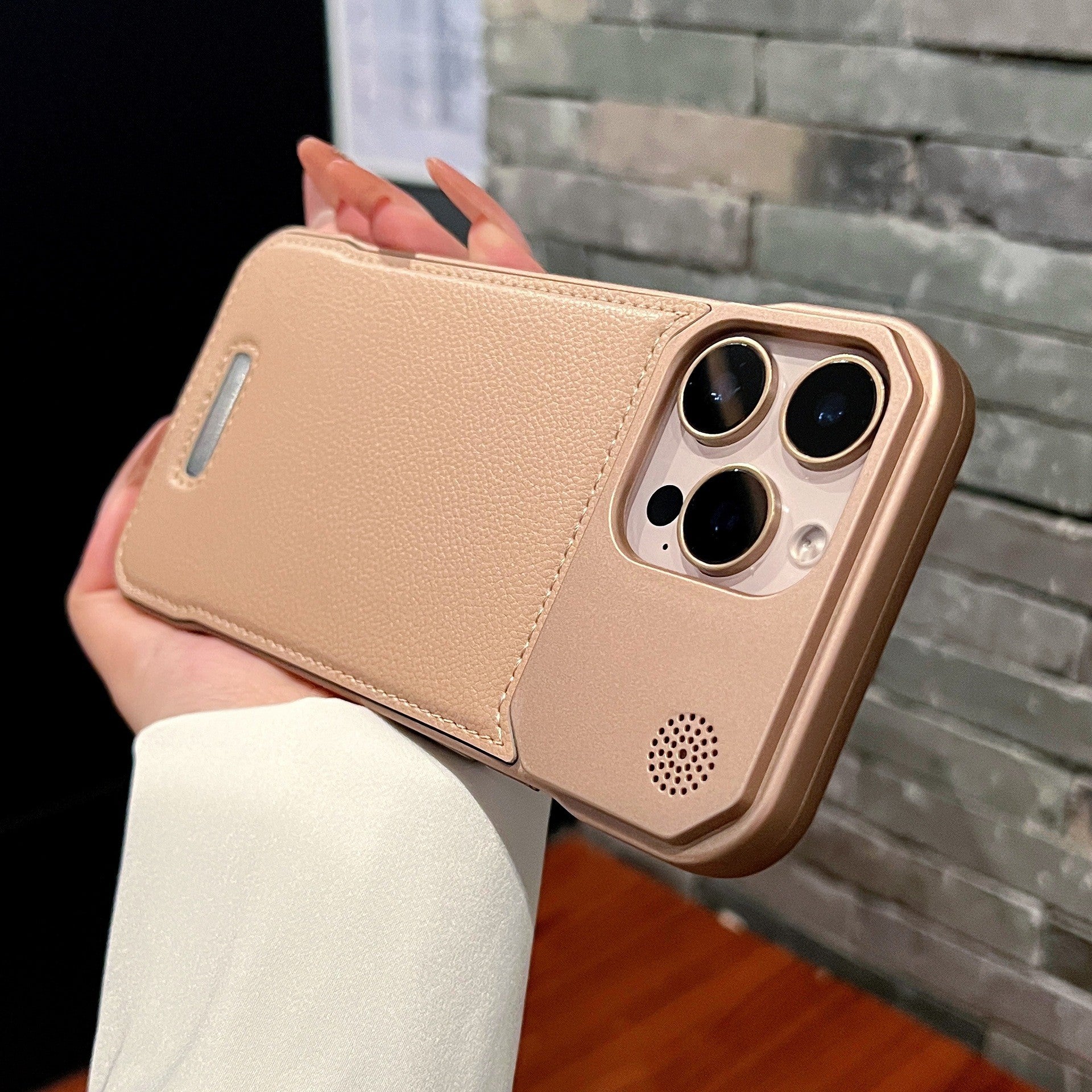 Aromatherapy Leather Magnetic Phone Case 17 High-grade Frameless Hard Protective Case